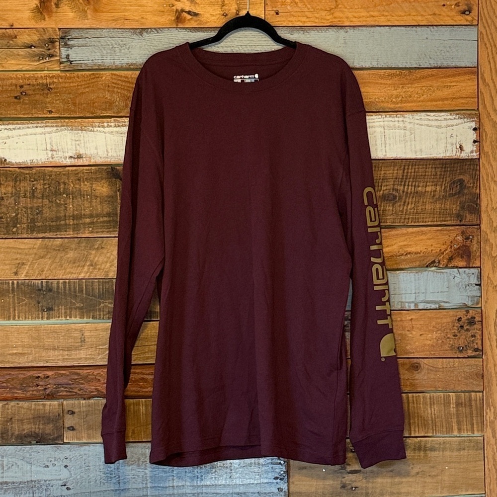 Carhartt loose FIT HEAVYWEIGHT LONG SLEEVE GRAPHIC LOGO ARM T-SHIRT - Picture 2 of 3